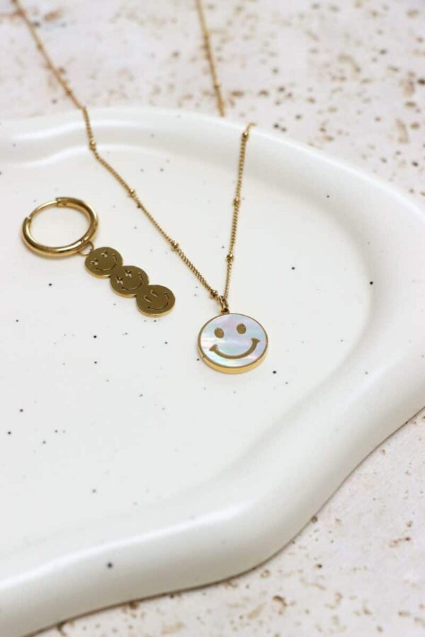 Label Kiki Ketting - Shiny Smiley Gold - Afbeelding 2