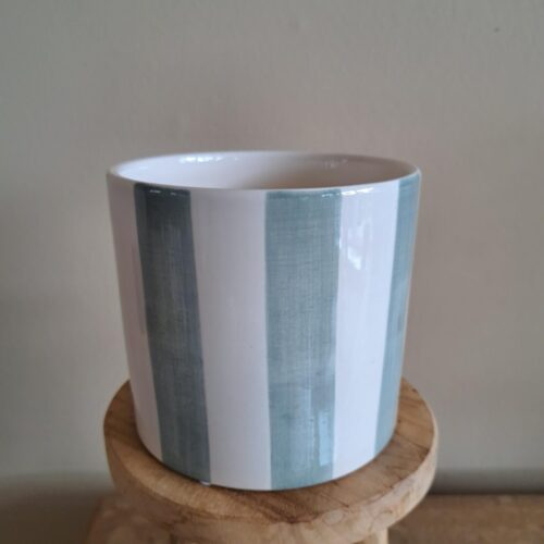 Bloempot streep 'groen'