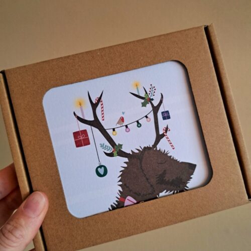 Kerstkaarten set Teckel Frits