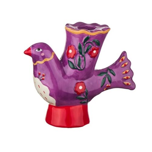 Kandelaar vogel - paars/rood
